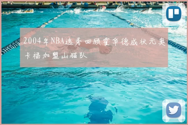 2004年NBA选秀回顾霍华德成状元奥卡福加盟山猫队